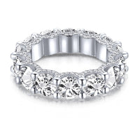 [Globe Jewelers]Gorgeous Round Cut Tennis Ring