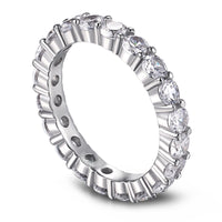 [Globe Jewelers]Sparkling Round Cut Tennis Ring