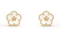 [Globe Jewelers]LUCKY WHITE MOP EARRINGS