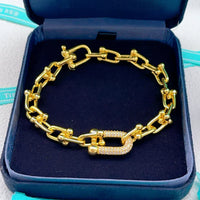 [Globe Jewelers] TF HORSESHOE BUCKLE DIAMOND BRACELET