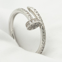[Globe Jewelers]JUSTE RING 1.8MM SILVER DIAMONDS