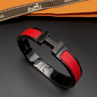 [Globe Jewelers] CLIC HM SO SCHWARZ-ROTES ARMBAND