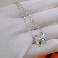 [グローブジュエラーズ]HMネックレス Hレターオーバルシリーズ