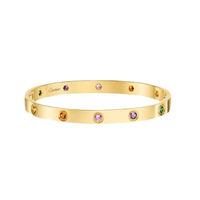 [Globe Jewelers]2026 RAINBOW LOVE BRACELET 6.1MM  10 DIAMONDS
