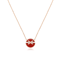 [Globe Jewelers]JEUX DE ROSÉGOLD-DIAMANT-HALSKETTE