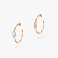 [Globe Jewelers]CREOLES MOVE UNO PM DIAMOND EARRINGS