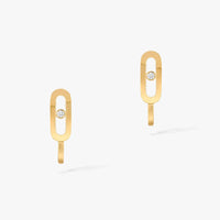 [Globe Jewelers]CREOLES MOVE UNO MINI 1 DIAMOND EARRINGS
