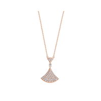 [Globe Jewelers]DREAM NECKLACE PINK GOLD FULL DIAMOND