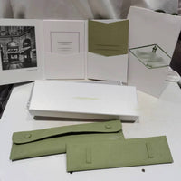 [Globe Jewelers] VA Kleeblatt Armband Halskette Ring Schachtel Geschenktasche