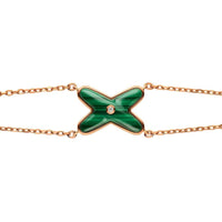 [Globe Jewelers]JEUX BRACELET MALACHITE PINK GOLD 1 DIAMOND