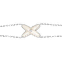 [Globe Jewelers]JEUX BRACELET WHITE MOP SILVER 1 DIAMOND