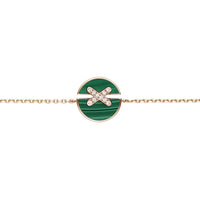 [Globe Jewelers]JEUX DE BRACELET MALACHITE PINK GOLD DIAMONDS