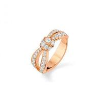 [Globe Jewelers] LIENS RING AUS ROSA GOLD MIT DIAMANTEN