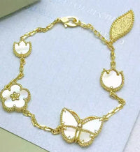 [Globe Jewelers] 26 NEW CLOVER LUCKY LIGHT YELLOW AND WHITE SET