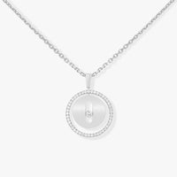 [Globe Jewelers]LUCKY MOVE PM NECKLACE SILVER DIAMOND
