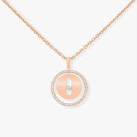 [Globe Jewelers]LUCKY MOVE PM NECKLACE PINK GOLD DIAMOND