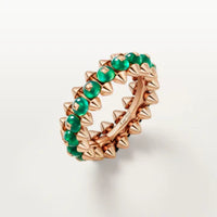 [Globe Jewelers]CLASH ELEGANT ROSE GOLD RING FEATURING NATURAL AGATE