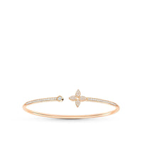 [Globe Jewelers]IDYLLE PINK GOLD OPEN BRACELET DIAMOND PAVED
