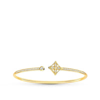 [Globe Jewelers]IDYLLE GOLD OPEN BRACELET DIAMOND PAVED