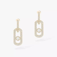 [Globe Jewelers]So Move XL Pave_-Set Diamond Pendant Earrings
