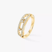 [Globe Jewelers] Baby Move Gold Diamond Pave_ Ring