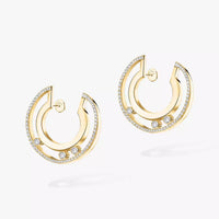 [Globe Jewelers]Move Romane Small Diamond Hoop Earrings