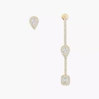 [Globe Jewelers]Diamond Drop Earrings My Twin