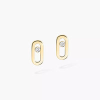 [Globe Jewelers]Move Uno Diamond Stud Earrings