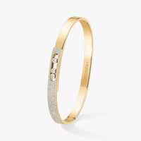 [Globe Jewelers]Move Noa Rose Gold Pavé Diamond Bangle Bracelet