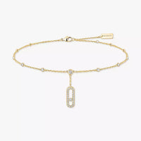 [Globe Jewelers] Move Uno pavé ankle bracelet
