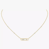 [Globe Jewelers] Baby Move Gold Diamond Necklace