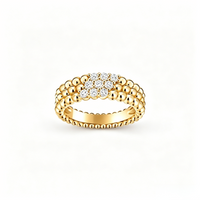 [Globe Jewelers] THREE-ROW DIAMOND RING