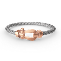 [Globe Jewelers]FORCE LARGE HORSESHOE NO DIAMOND BRACELET ROSE GOLD