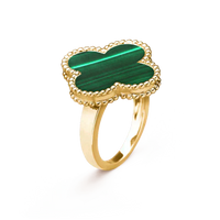 [Globe Jewelers]CLOVER MALACHITE RING